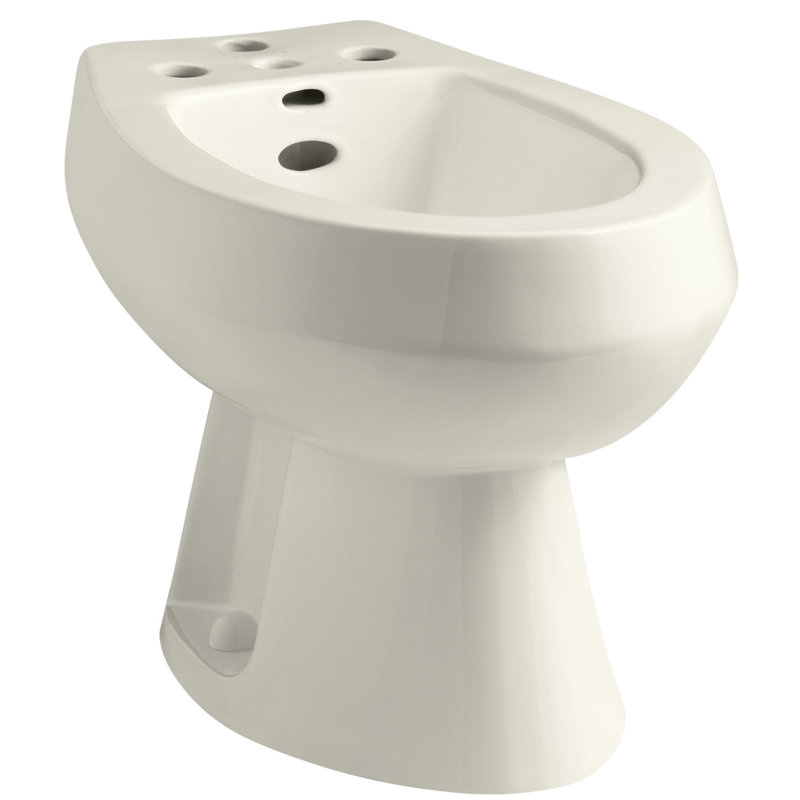 San Tropez® Vertical Spray Bidet with 4 Faucet Holes, Biscuit