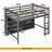 Loft Bed With 8 Open Storage Shelves And Built-In Ladder-114244246