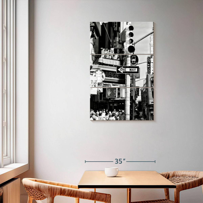 Nicci Traffic Light Times Square, 57" H x 36" W