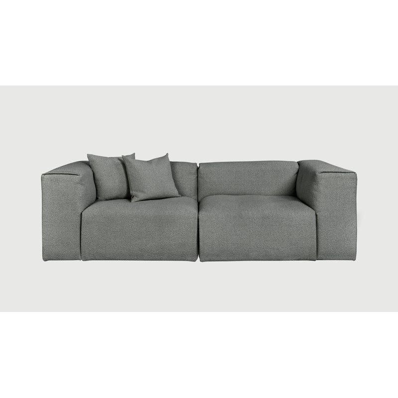 Nest Modular 2-PC Sofa, 28.5" H x 96" W x 41" D, 2, Scoria