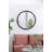 Circle Mirror With Metal Beaded Frame