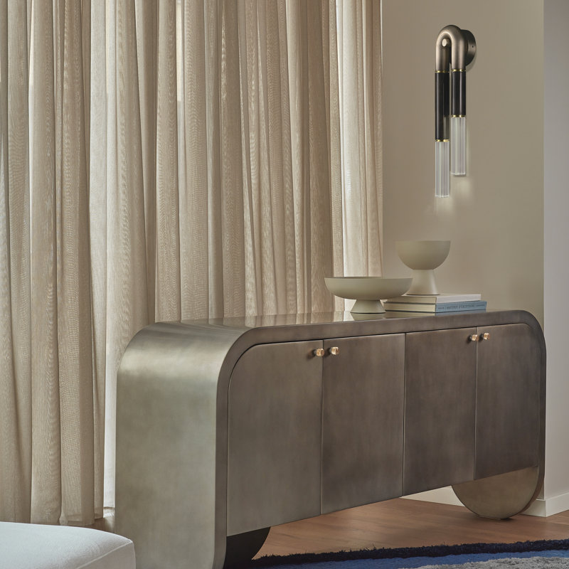 Antonia 2 - Light LED Flush Mounted Sconce, Ombre Bronze/Nickel/Charcoal
