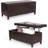 Faux Leather Lift Top Storage Bench-1158183120