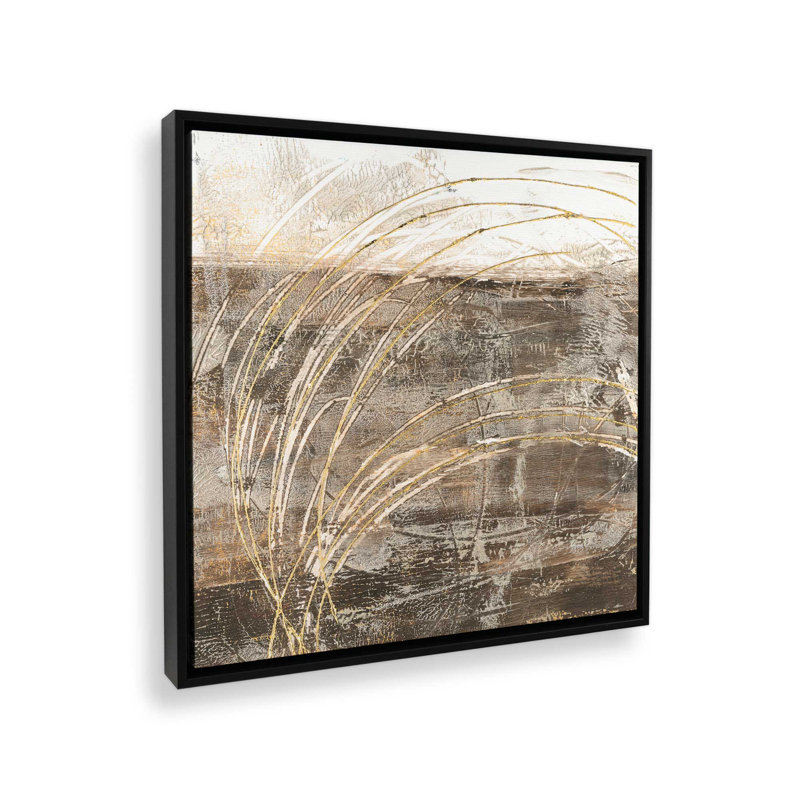 "Cercles de lumière II", H 12,75 po x l 12,75 po, Noir satiné