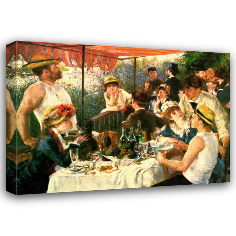 «Luncheon Of Boating Party», H 13 po x l 18 po