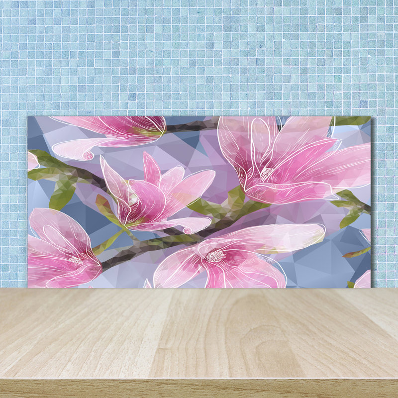50cm W x 100cm L Glass Peel and Stick Panel