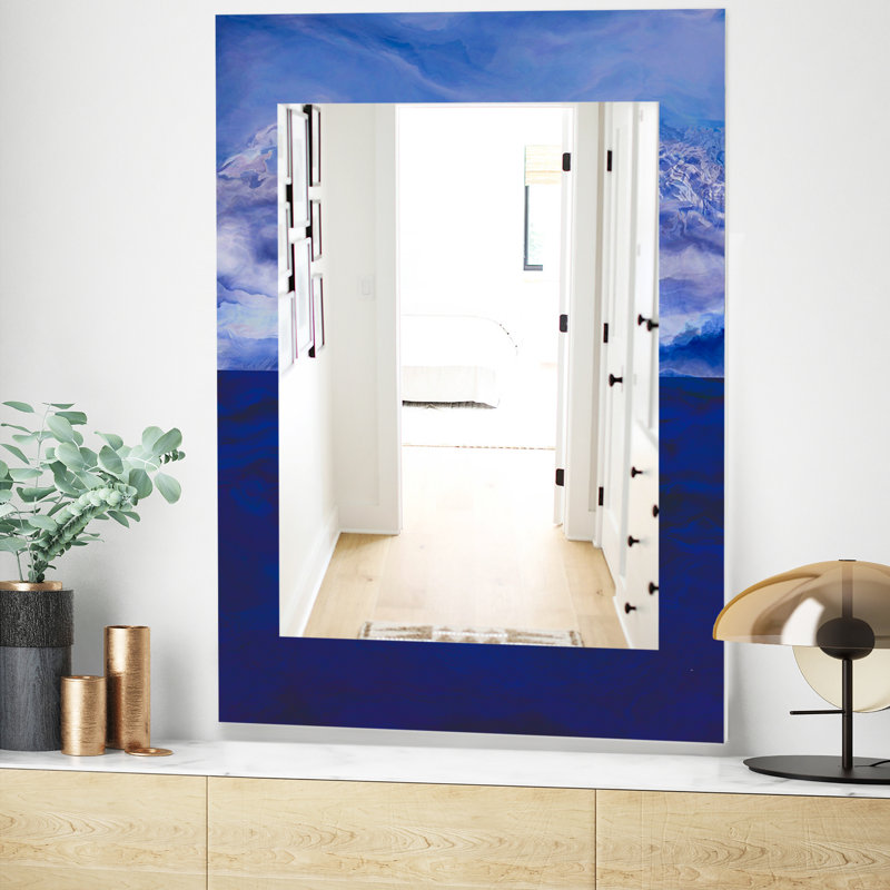 Miroir de salle de bain/meuble-lavabo à cadre traditionnel vibe, H 39,4 po x l 29,5 po