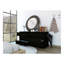 Commode double 6 tiroirs Asteria, poignées en métal - Noir