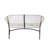Condessa Outdoor Patio White Wicker Loveseat-1592143503