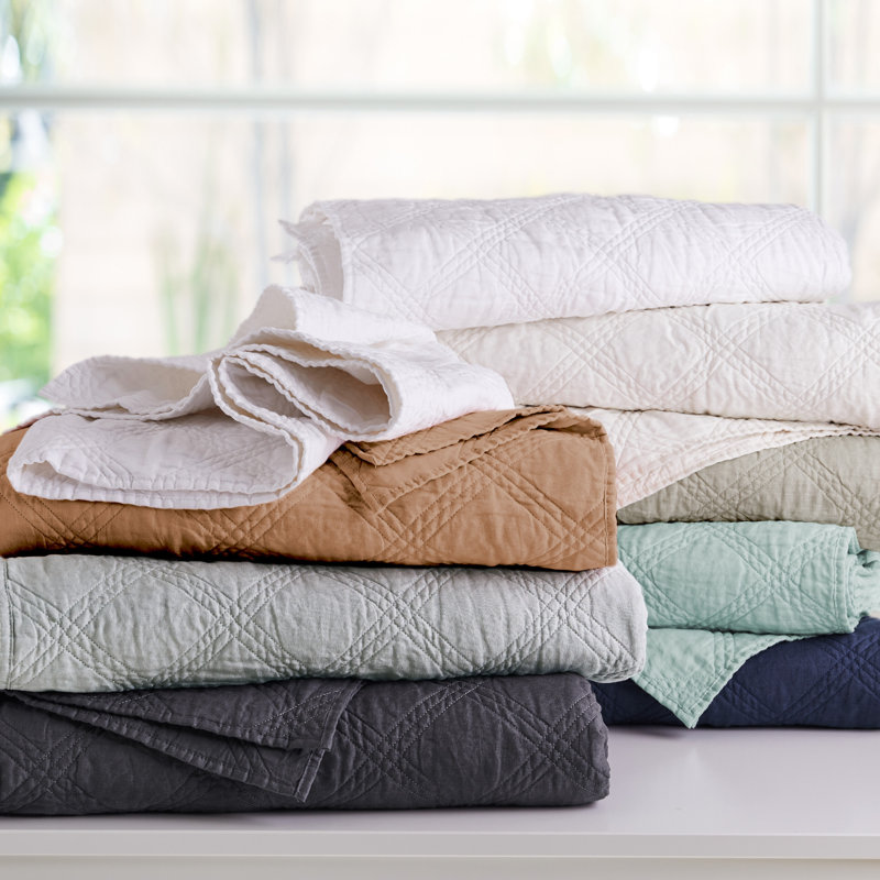 Washed Linen Sandstone Twin Quilt