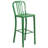 Drumfane 30'' Round Metal Indoor-Outdoor Bar Table Set with 2 Vertical Slat Back Stools-33651158-68072876