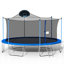 Trampoline avec panier de basketball, échelle et filet de sécurité-133397491