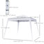 Tente d'extérieur pliable avec auvent 8 'x 8' avec sac, blanc