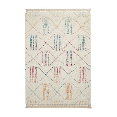 Havilyn Geometric Shapes Machine Tufted Area Rug
