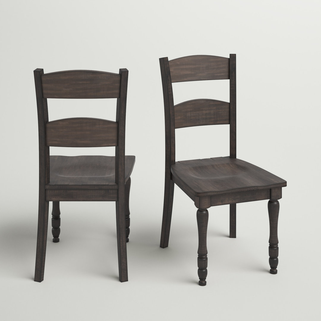 Hebden 18'' H Pine Solid Wood Side Chair (Set of 2) Laurel Foundry Modern Farmhouse® 