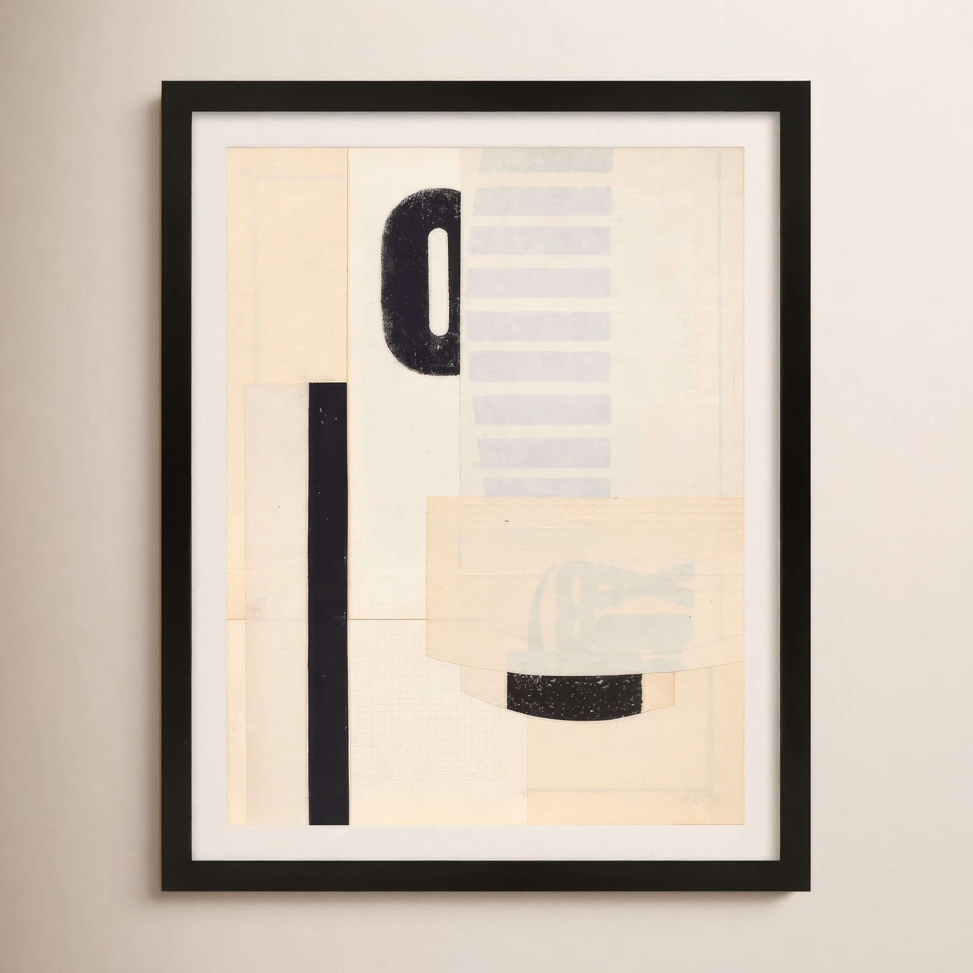Hidden Keys by Sarah Short, Black, 20" H x 16" W x 1.25" D