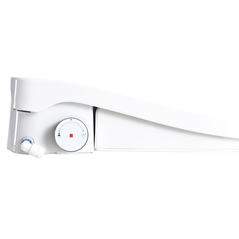 Smart Bidet Toilet Seat With Side Knob, Adjustable Heated Seat, Water Temperature And Adjustment, Multiple Cleaning Modes, Remote - Controlled Nozzle Position, Soft Closing Cover/Seat, Self Nozzle,