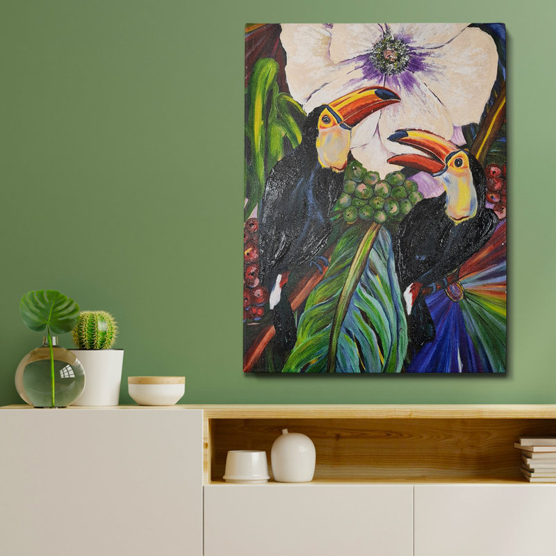 Elena - Wrapped Canvas Painting, 50cm H x 50cm W x 3cm D