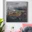 Montagnes dans la brume, toile tendue I-Premium Gallery - prête à être accrochée-1035376729
