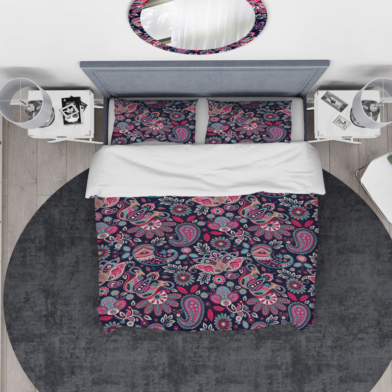 Ensemble de housse de couette Designart, Housse de couette très grand + 2 taies décoratives