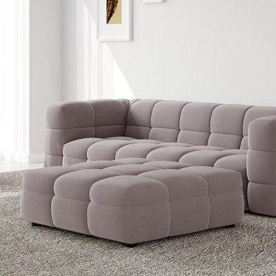 Elmfield 100cm Wide Square Solid Colour Cocktail Ottoman