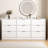 White Nine-Drawer Chest, 63-Inch Large Capacity Deep Drawer Cabinet, Wooden Storage Cabinet With Nine Drawers-728187327