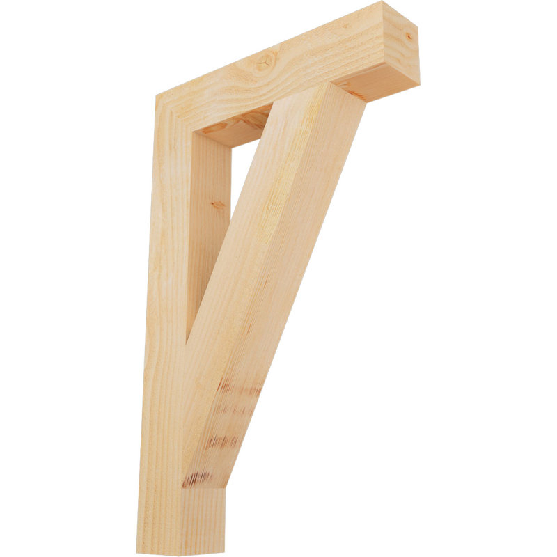 Support de bloc traditionnel, H 32 po x l 4 po x P 20 po, Douglas (sciage brut)