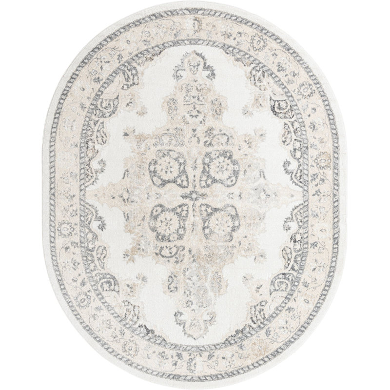 Makay Oriental Indoor Rug, Oval 7'10" x 10'