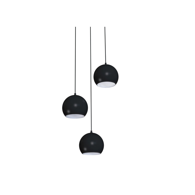 Luminaire suspendu Kanisha, Noir