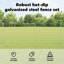 Vidaxl Fence With Posts Steel-116798107-116798101