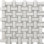 Basketweave 12" x 12" Marble Look Mosaic Tile – Classic Decorative Natural Stone marble look for Indoor Wall & Floor