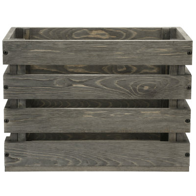 Solid Wood 27.3cm H Tabletop Storage