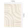 Fresno Cream Beige Neutral Curved Area Rug