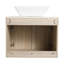 Ensemble de meuble-lavabo mural 24 po avec lavabo en céramique