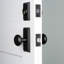 Ageless Iron Vale Plate Entry Set with Single Cylinder Deadbolt and Keep Knob-606833329