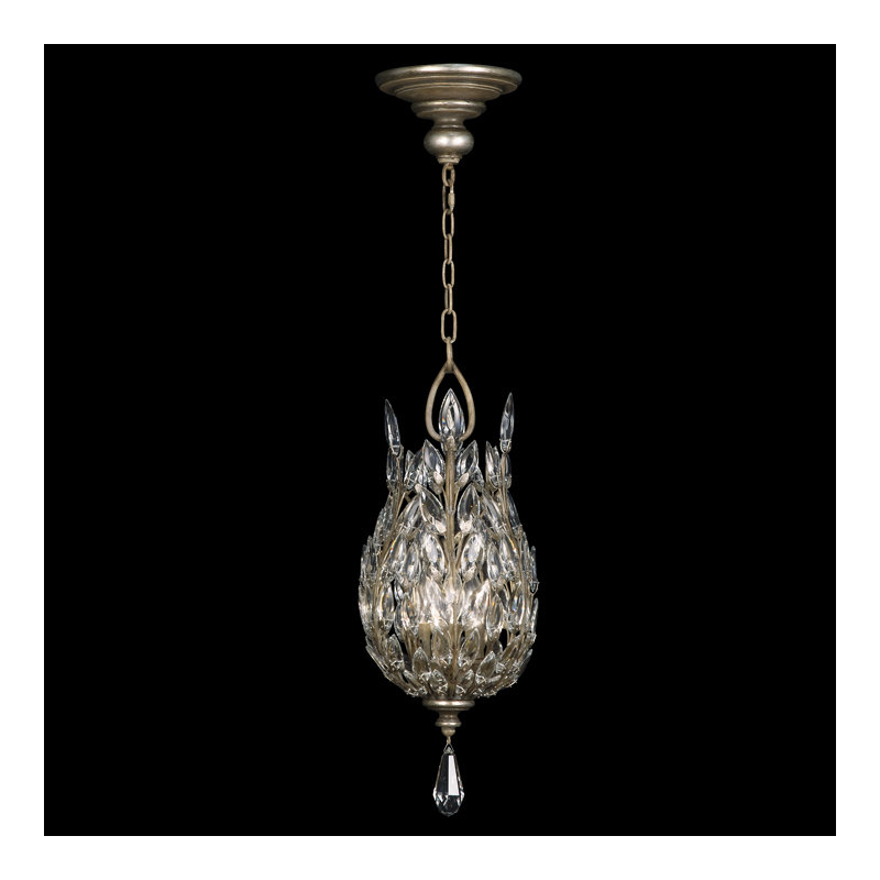 Luminaire suspendu cristal 11 po Laurel, Argent, 804640-SF4