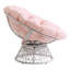 Fauteuil papasan pivotant en polyester touffeté de 40 po Daysi-769263787-720617143