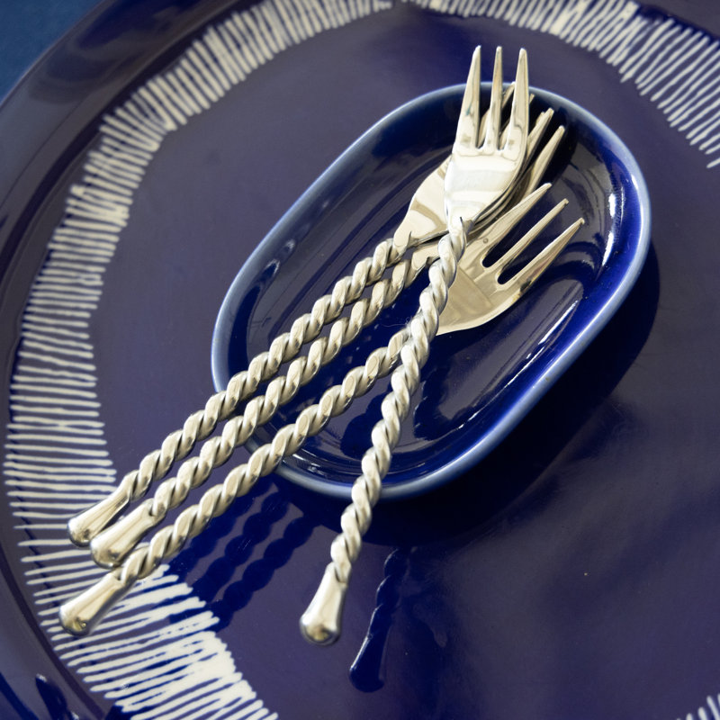 Silver Tear Cocktail Fork
