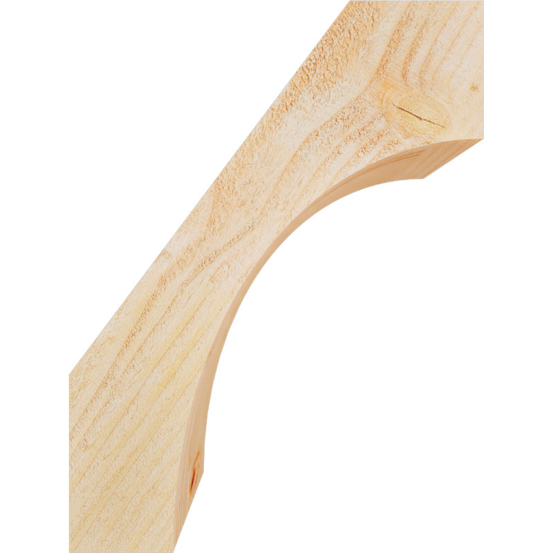 Attelle de genou Westlake, Sapin de Douglas, H 16 po x l 6 po x P 12 po, Brute