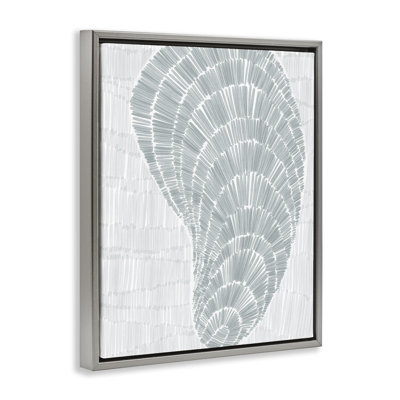 Sketched Oyster Shell Floater Canvas Wall Art by Jetty Home, LLC