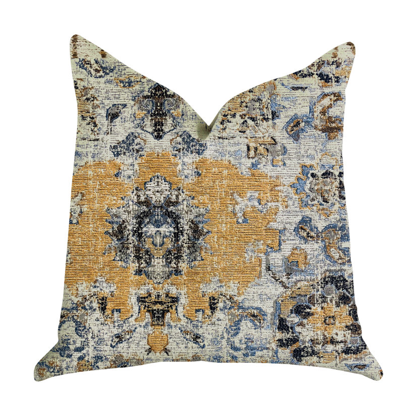 Oreiller de luxe en Damas Free Spirit, 20 po x 20 po, Coussin décoratif
