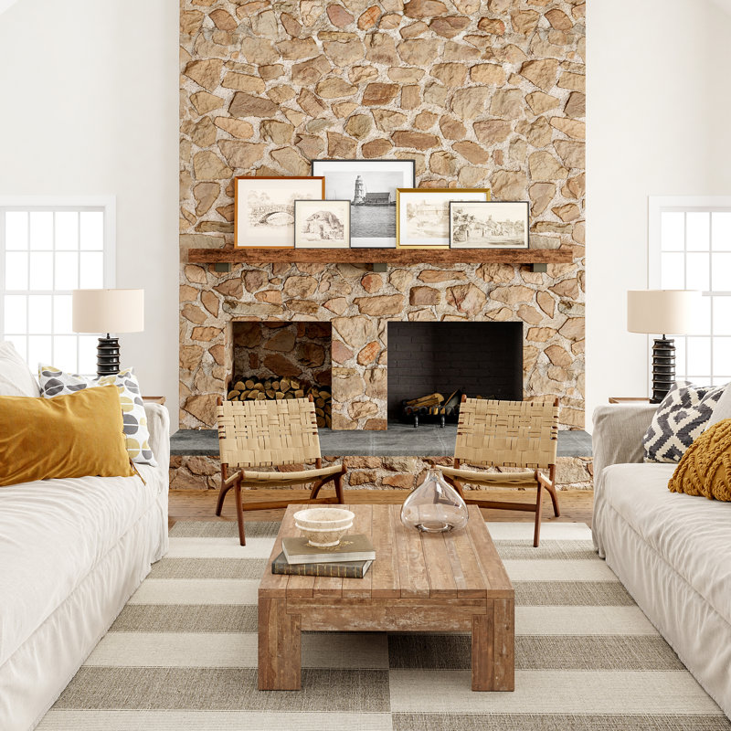 Sand and Beige Tufted Handmade Cotton 4' x 6' Area Rug