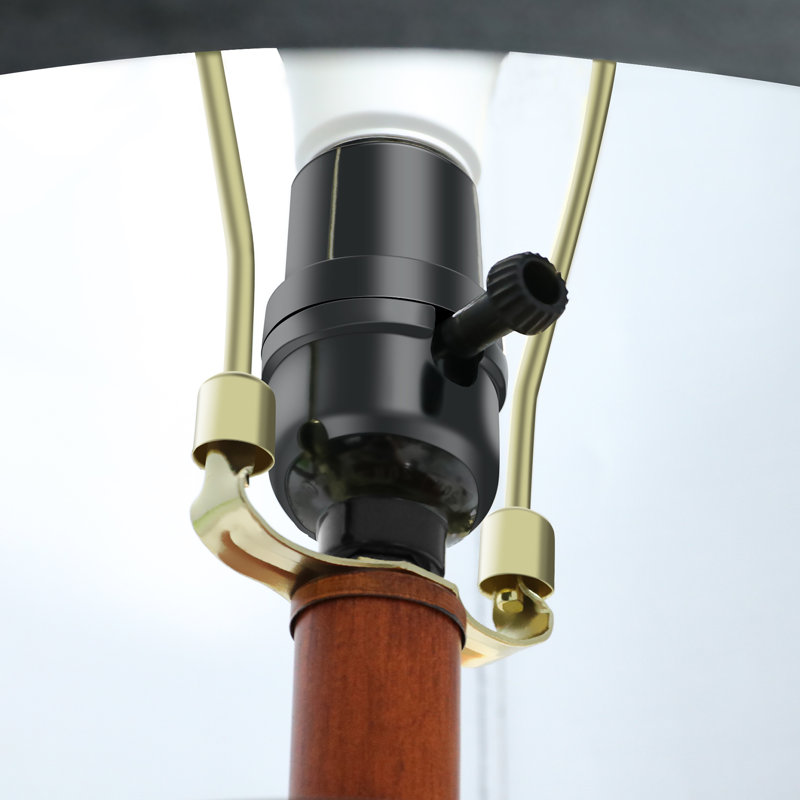 Jaasir 27‘’ Tall Antique Table Lamps with USB and LED Bulbs (Set of 2)