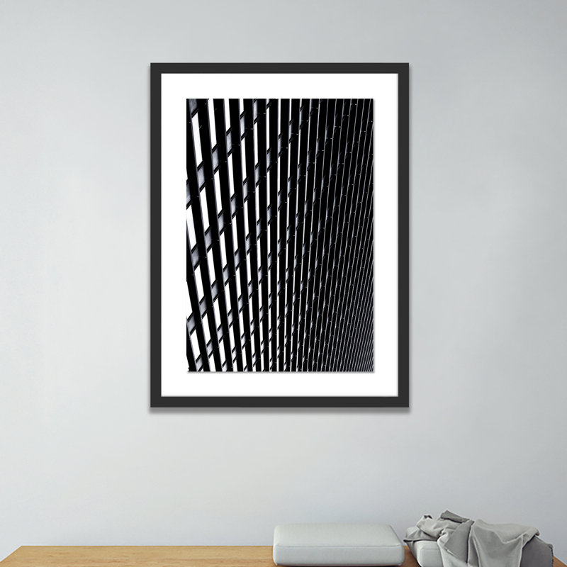 Eruption-Chicago Print by Shawn Thomas, 40" H x 29" W x 2.5" D, Black