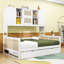 Lit de jour en bois avec couchette et tablettes de rangement-1413937635-1413937637