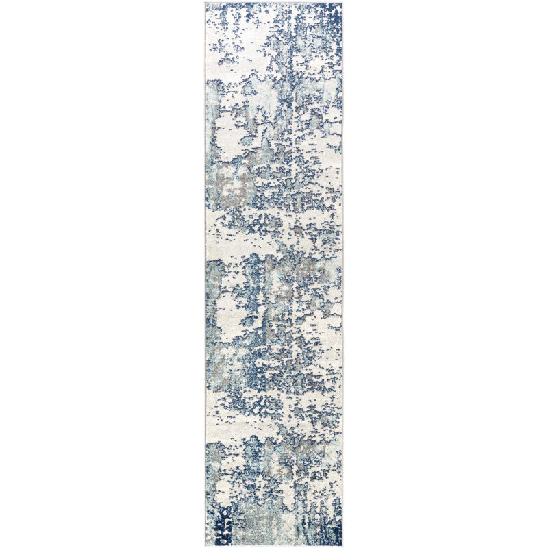 Burnstad Machine Woven Abstract Area Rug, Runner 2'7" x 10'3"