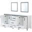 Meuble-lavabo double blanc 72 po X P 22 po D et 30 po Miroirs