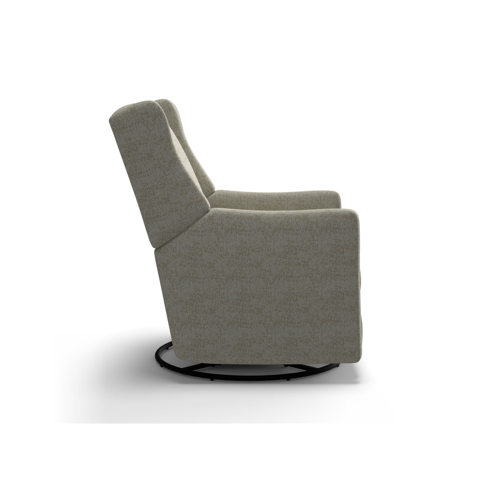 Andrina Swivel Glider, Malibu Parchment Performance Chenille