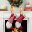 Ensemble de 2 porte-chaussettes de Noël et pain d'épice