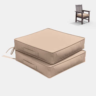 Wynee Outdoor 4” Seat Cushions And 19”X19” Outdoor Cushions Dining Seat Cushions 